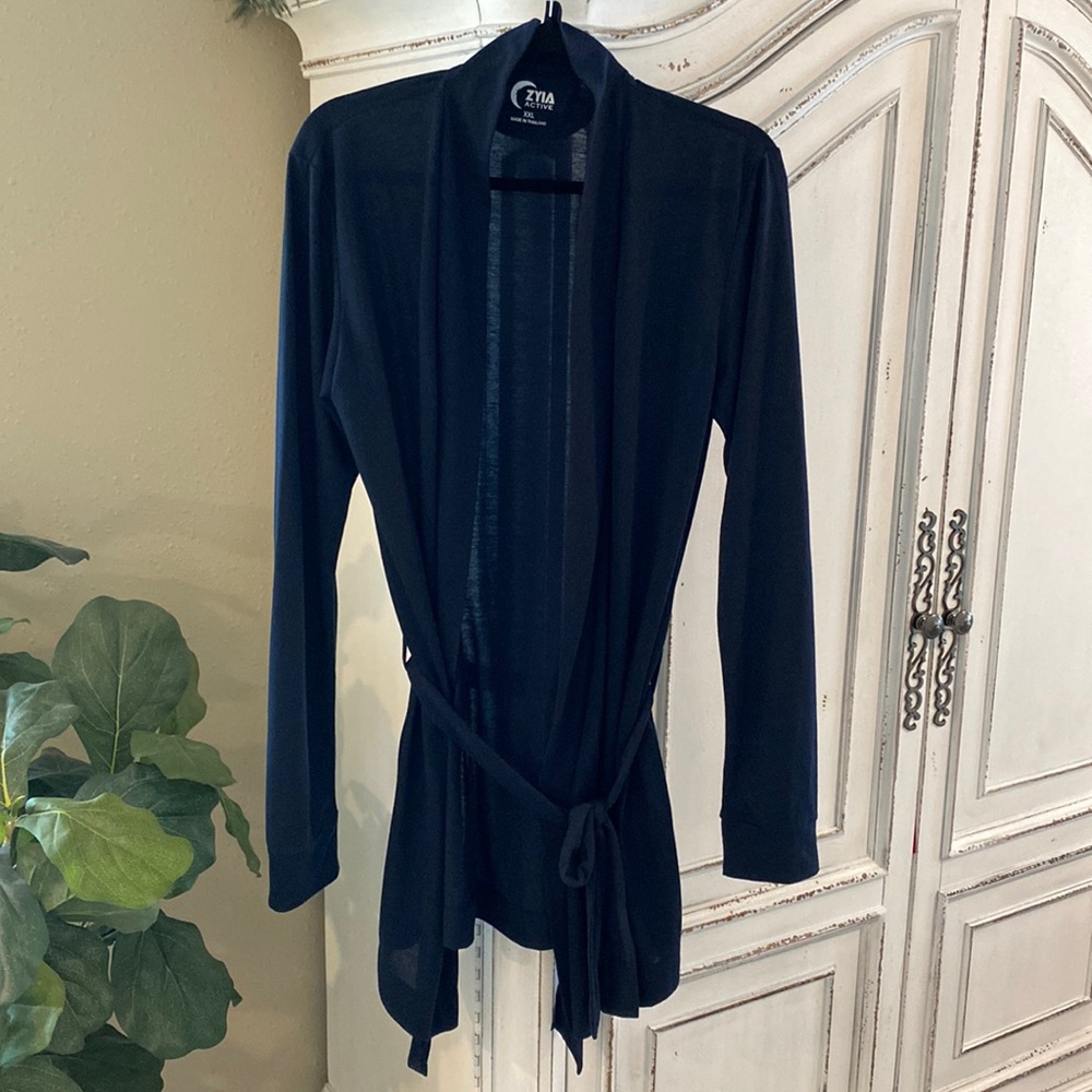 Zyia Active Black Yoga Cardigan, Women’s size XXL